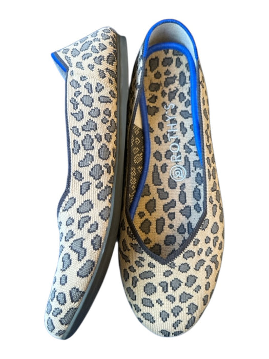 Rothy's Shoe Size 9.5 Tan & brown Recycled Plastic Round Toe Animal Print Flats Tan & brown / 9.5