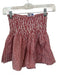Koch Size M Red & White Cotton Smocked Striped Shorts Red & White / M