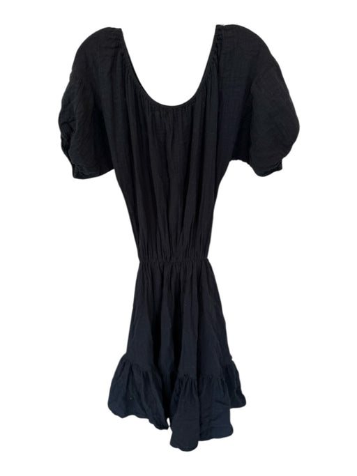 Rhode Size XS Black Cotton Off Shoulder Elastic Waist Maxi Dress Black / XS