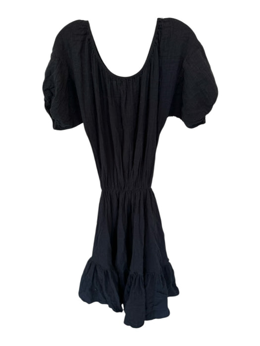 Rhode Size XS Black Cotton Off Shoulder Elastic Waist Maxi Dress Black / XS