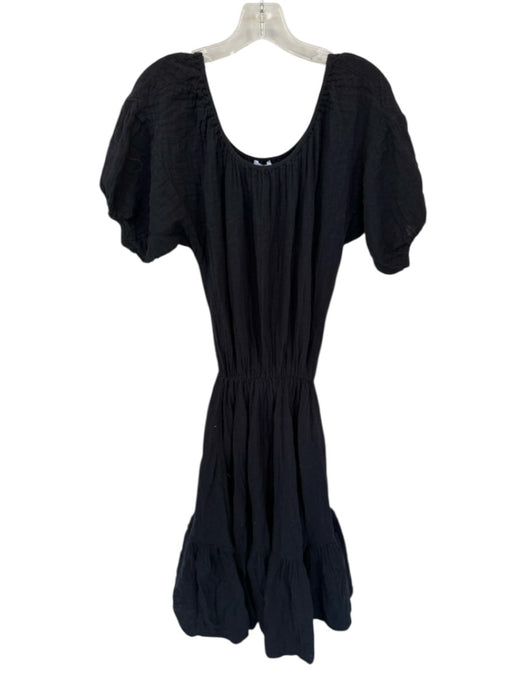 Rhode Size XS Black Cotton Off Shoulder Elastic Waist Maxi Dress Black / XS