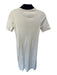 AYR Size S Cream & Navy Pima Cotton Short Sleeve Collar Buttons Maxi Dress Cream & Navy / S