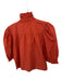 Love The Label Size M Burnt Orange Cotton 3/4 Balloon Sleeve Ruffles Top Burnt Orange / M