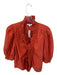 Love The Label Size M Burnt Orange Cotton 3/4 Balloon Sleeve Ruffles Top Burnt Orange / M