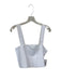 Reformation Size L White Linen Sleeveless Square Neck Cropped Top White / L