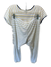 Lake Size M White & Green Pima Cotton Striped Ombre Short Sleeve Pants Pajamas White & Green / M