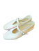 Steve Madden Shoe Size 9 White Vegan Leather Basket Weave Square Toe Flats White / 9