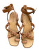 Madewell Shoe Size 6.5 Brown Leather Stitching toe strap Ankle Strap Sandals Brown / 6.5