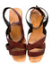 Rachel Comey Shoe Size 10 Brown Leather Wood Heel Square Toe Sandals Brown / 10