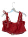 Farm Rio Size M Red & green Linen Blend Tie Straps Fruit Cropped Top Red & green / M