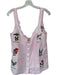Lyrebird Size M Purple & Multi Cotton Sleeveless Embroidered Flowers Top Purple & Multi / M