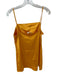 Mango Size M Marigold Polyester Spaghetti Strap Square Neck Dress Marigold / M