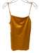 Mango Size M Marigold Polyester Spaghetti Strap Square Neck Dress Marigold / M
