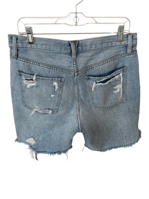 We The Free Size 29 Light Wash Cotton High Waist Button Fly distressed Shorts Light Wash / 29
