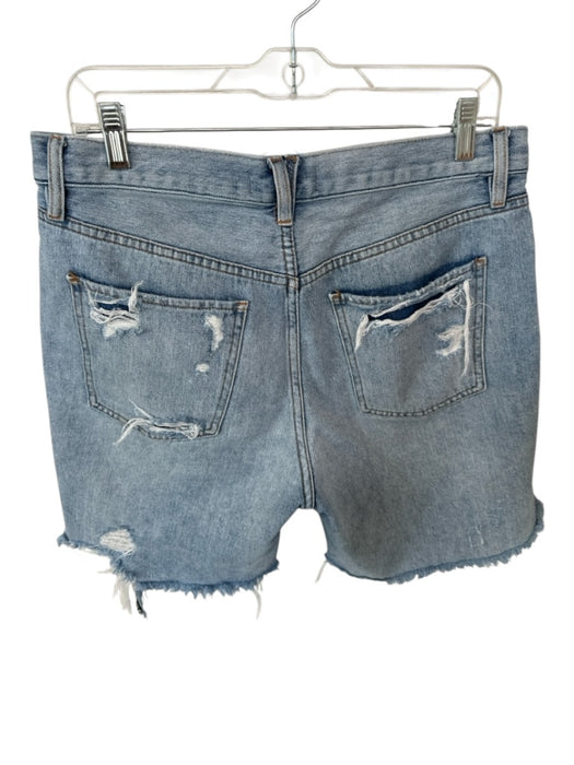 We The Free Size 29 Light Wash Cotton High Waist Button Fly distressed Shorts Light Wash / 29