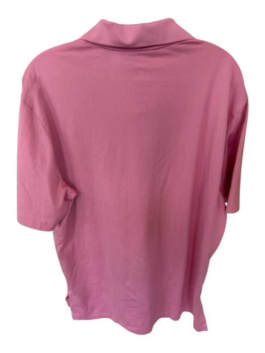 Polo Golf Size L Pink Solid Golf Men's Polo Pink / L