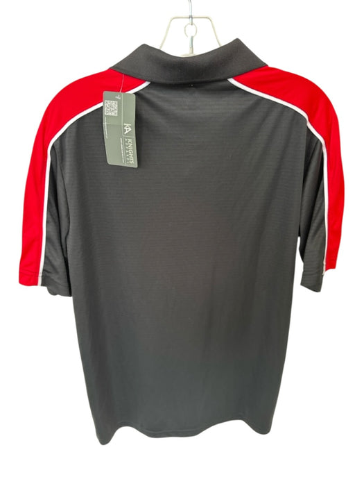 Knights Apparel NWT Size M Black & Red Polyester UGA Athletic Men's Polo Black & Red / M