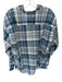 Duck Head Size XL Navy & White Cotton Plaid Button Down Men's Shirt Navy & White / XL