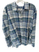 Duck Head Size XL Navy & White Cotton Plaid Button Down Men's Shirt Navy & White / XL