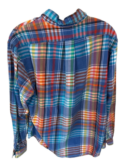 Ralph Lauren Size L Multi Cotton Plaid Button Down Men's Shirt Multi / L