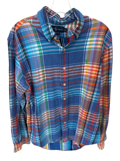 Ralph Lauren Size L Multi Cotton Plaid Button Down Men's Shirt Multi / L