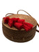 Tan & Red Wicker Tassels Crossbody Canteen Bag Tan & Red / S