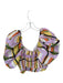 Cleobella Size M Purple & Yellow Cotton Short Balloon Sleeve Grid Cropped Top Purple & Yellow / M