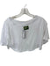 Daily Drills Size XS/S White Cotton Short Sleeve Cropped Top White / XS/S