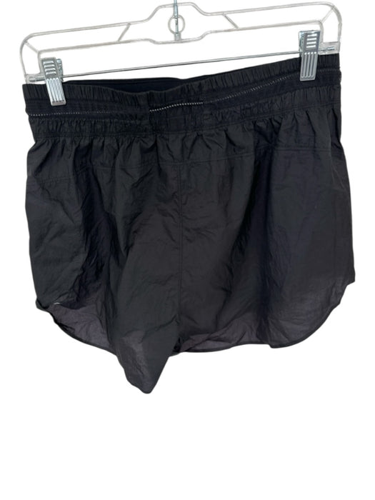 Lululemon Size 10 Black Nylon Drawstring High Waist Athletic Shorts Black / 10