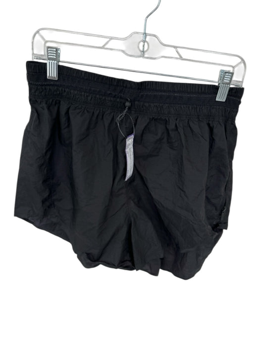 Lululemon Size 10 Black Nylon Drawstring High Waist Athletic Shorts Black / 10