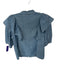 Citizens of Humanity Size M Med Dark Wash Cotton Short Bell Sleeve Ruffles Top Med Dark Wash / M
