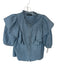 Citizens of Humanity Size M Med Dark Wash Cotton Short Bell Sleeve Ruffles Top Med Dark Wash / M