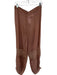 H&M Size M Brown Viscose Elastic Waist Lace Detail Balloon Leg Pants Brown / M