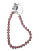 Pink Rose Quartz Circle Beads Short Necklace Pink