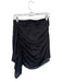 Rhode Size M Black Cotton Elastic Waist Ruffle Back Zip Skirt Black / M