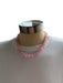Pink Rose Quartz Round Beads Necklace Pink
