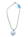 Black & Rose Gold Rose Quartz Rope Pendant Necklace Black & Rose Gold