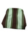 Brown & Green Canvas Hinge Striped Clutch Bag Brown & Green / S