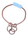 Brown Rubber Circles Statement Necklace Brown