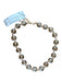 Clear & Brown Resin Knots Round Beads Necklace Clear & Brown