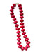 Red Resin Chunky Beads Necklace Red