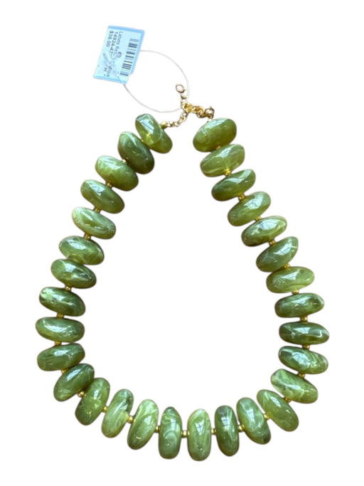 Green Resin Chunky Beads Necklace Green