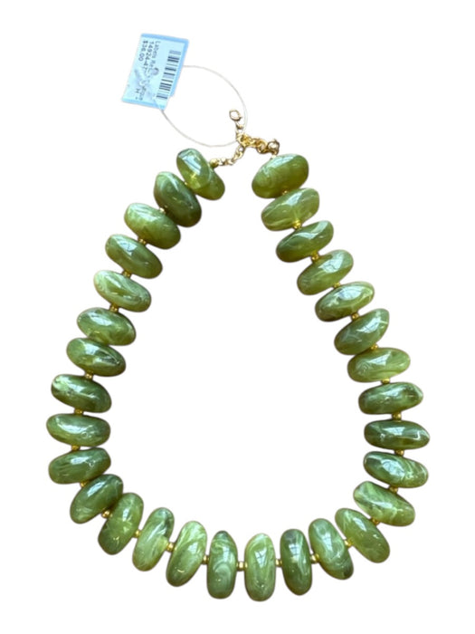 Green Resin Chunky Beads Necklace Green