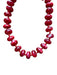 Red Resin Chunky Beads Necklace Red