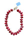 Red Resin Chunky Beads Necklace Red