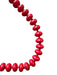 Red Resin Chunky Beads Necklace Red
