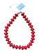Red Resin Chunky Beads Necklace Red