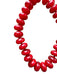 Red Resin Chunky Beads Necklace Red