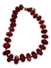 Red Resin Chunky Beads Necklace Red