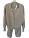 FP Movement Size S Taupe Cotton Long Sleeve Waffle Jogger Buttons Pant Set Taupe / S